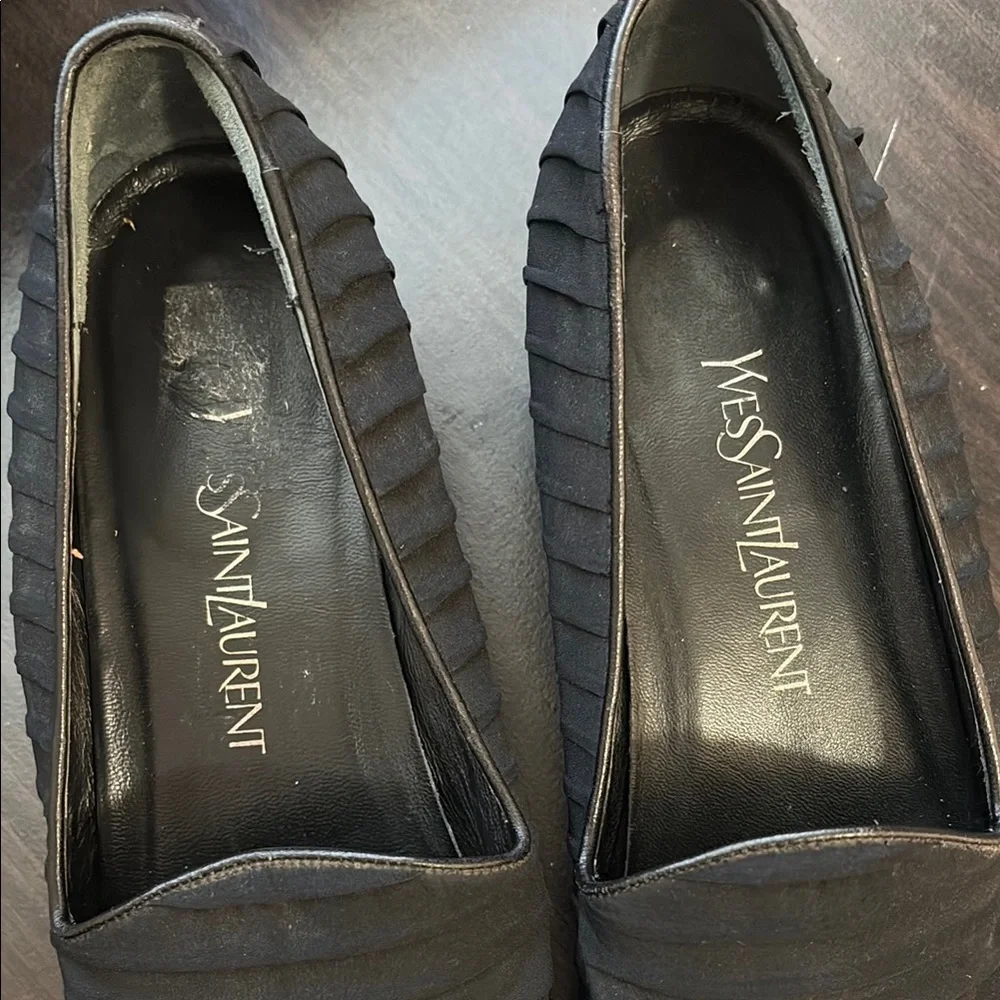 Yves Saint Laurent Black Loafers